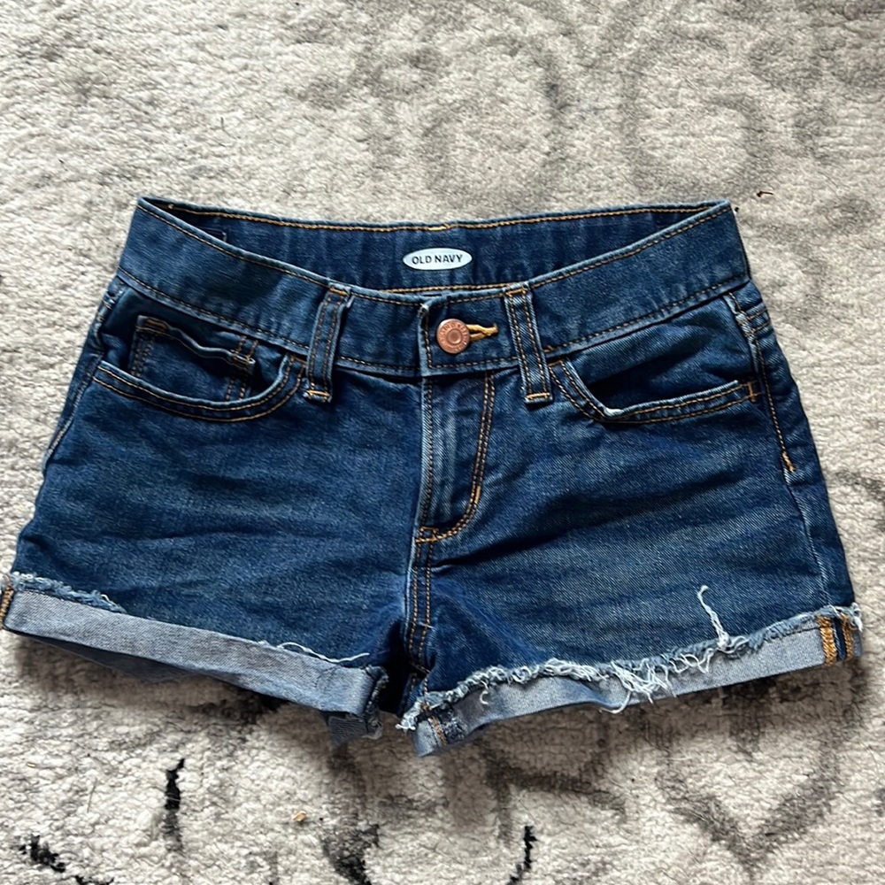Old Navy jean shorts. Size youth 10.